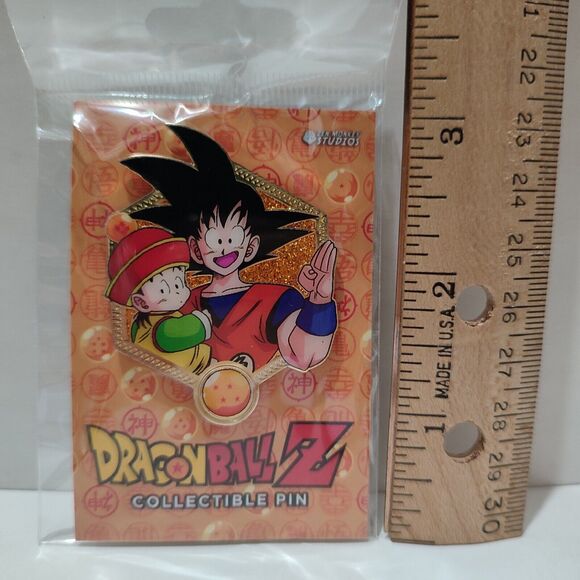 Dragon Ball Z Son Goku And Gohan Golden Series Enamel Pin Official DBZ Badge - Picture 1 of 1